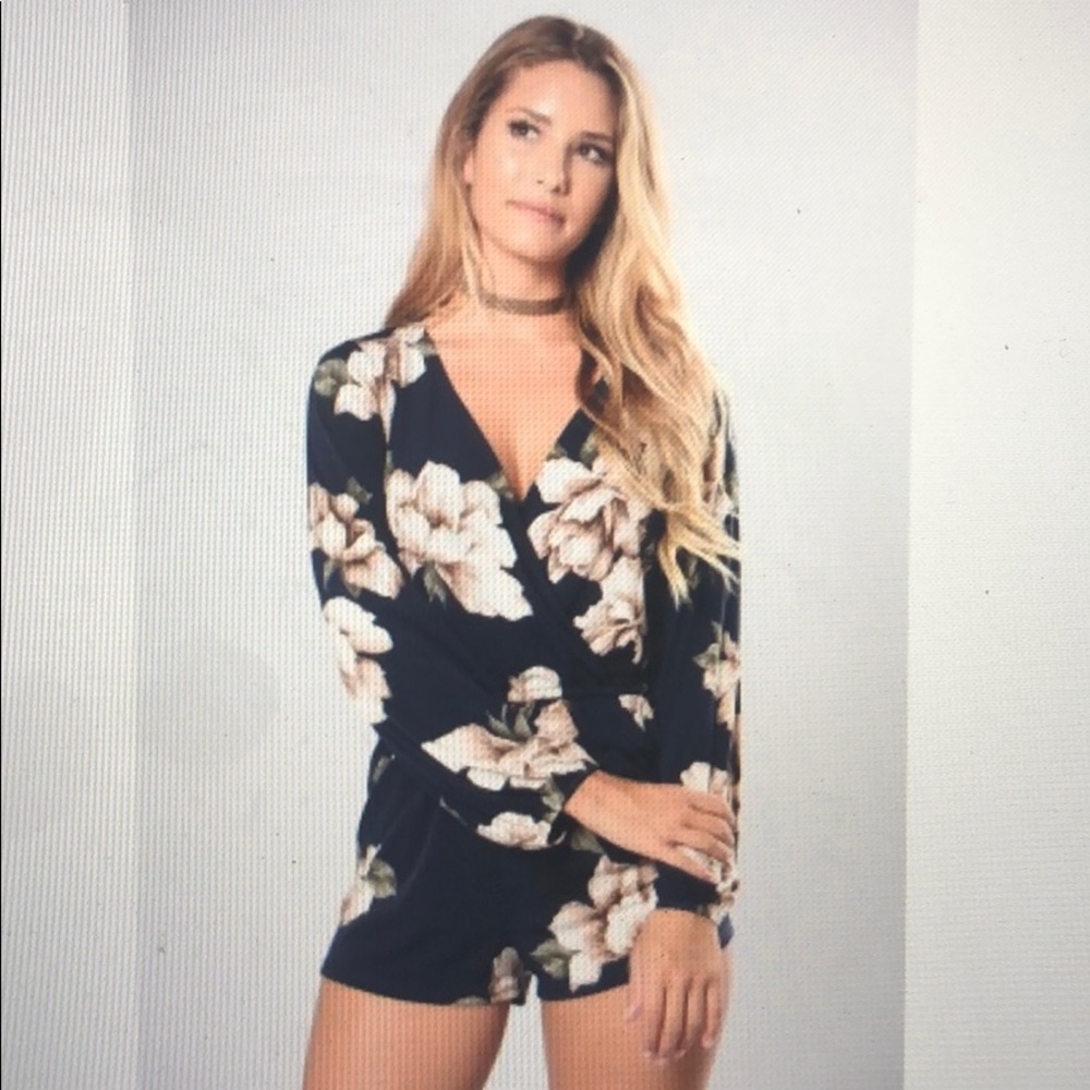 Locked Fashion Nova short Long Sleeve Romper